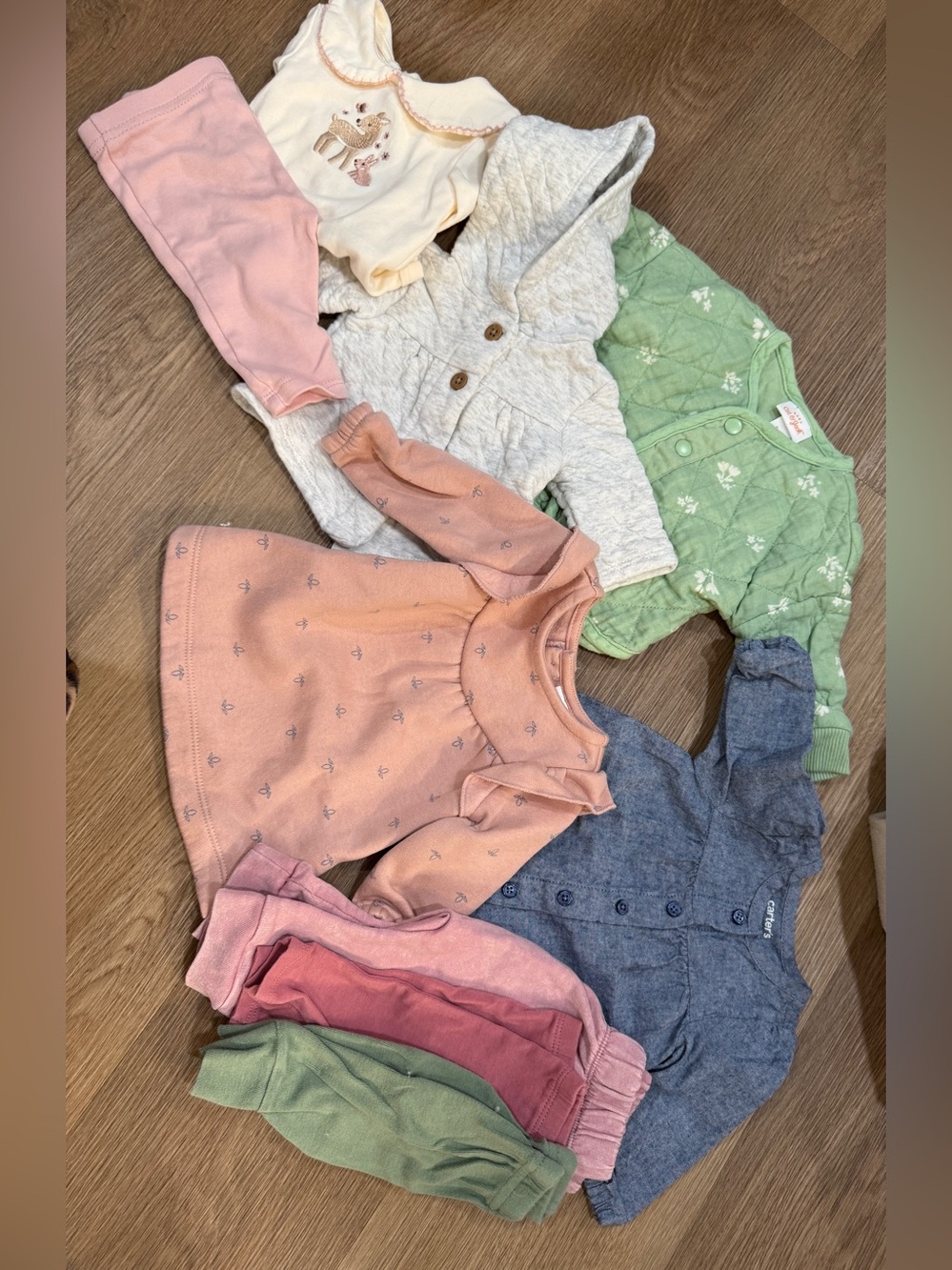 Lot of newborn girl clothes